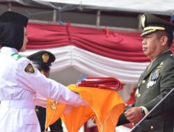 Kasdim 0825/Banyuwangi Pimpin Upacara HUT RI ke-80 Satgas TMMD 125 di Siliragung