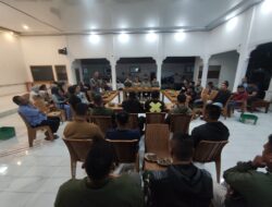 Pisah Sambut Satgas Yonif 527/Baladibya Yudha di Kantor Desa Siliragung