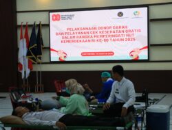 Lapas Banyuwangi Gelar Donor Darah dan Cek Kesehatan Gratis Sambut HUT ke-80 RI