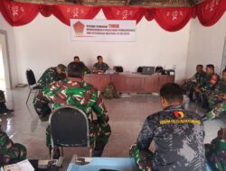 Satgas TMMD Kodim 0825/Banyuwangi Gelar Rapat Evaluasi Jelang Penutupan
