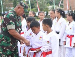 Irdam V/Brawijaya Apresiasi Prestasi Karate Binaan Kodim 0825/Banyuwangi