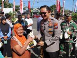 Polres Magetan Gelar Gerakan Pangan Murah di 4 Kecamatan, Warga Antusias Sambut Harga Terjangkau