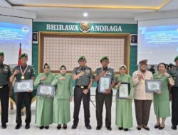 Kodim 0825/Banyuwangi Gelar Acara Serah Terima Jabatan Perwira Staf, Personel Pindah Satuan, dan Pelepasan Anggota Purna Tugas