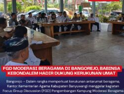 FGD Moderasi Beragama di Bangorejo, Babinsa Kebondalem Hadir Dukung Kerukunan Umat