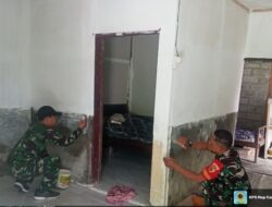 Babinsa Koramil 0825/09 Tegaldlimo, Kerja Bhakti Pembangunan Rutilahu Wujudkan Hunian Layak Bagi Warganya.