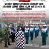 Meriah! Anggota Posramil 0825/22 Licin Amankan Lomba Gerak Jalan HUT ke-80 RI se-Kecamatan Licin