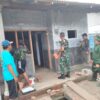TNI AD Peduli Rakyat : Koramil Rogojampi Bangun Rumah Tidak Layak Huni di Desa Aliyan