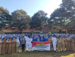 Polresta Banyuwangi Bersama Pelajar SMA/SMK Serentak Gelar Deklarasi Anti Kekerasan dan Tawuran