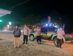Sinergitas TNI–Polri dan Ormas, Polsek Kabat Gelar Patroli Skala Besar Jaga Kondusifitas Wilayah
