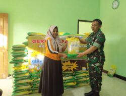 Koramil 0825/10 Bangorejo Gelar Gerakan Pangan Murah, Warga Antusias Serbu Beras SPHP