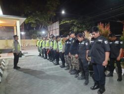 Sinergitas TNI-POLRI Gelar Patroli Skala Besar di Kecamatan Kabat