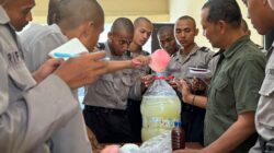 Wujudkan Kampus Hijau, Ratusan Calon Bintara Polri Dalami Ilmu Pertanian di SPN Polda Jatim