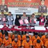 Polresta Banyuwangi Bekuk 43 Tersangka, sita 150 gram sabu dan 159 ribu Okerbaya