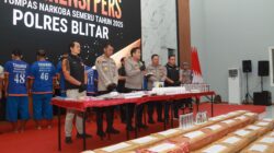 Operasi Tumpas Narkoba 2025 :Polres Blitar Amankan 13 Tersangka