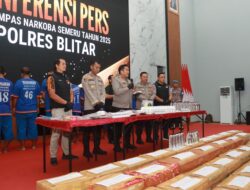 Operasi Tumpas Narkoba 2025 :Polres Blitar Amankan 13 Tersangka