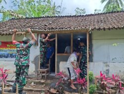 Koramil 0825/05 Kalibaru Bangun Rumah Warga, Wujud Nyata TNI Manunggal Bersama Rakyat