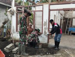 Kodim 0825/Banyuwangi Gelar Karya Bakti Bangun Rumah Warga di Desa Siliragung