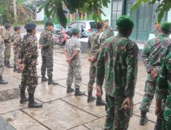 Koramil Sempu Gelar Apel Gabungan Bersama Banser, Kokam, dan Pemuda Ansor