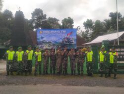 Sinergitas Anggota Koramil Songgon Dan Banser Laksanakan Apel Dan Patroli Gabungan Di Wilayah Kecamatan Songgon