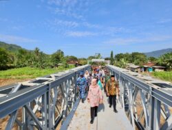 Pengerjaan Jembatan Sungailembu Rampung, Aktivitas Warga di Tiga Desa Pesanggaran Banyuwangi Kembali Normal