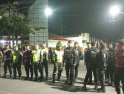 Patroli Sinergitas TNI-Polri dan Satpol PP Jaga Kondusivitas Kota Banyuwangi