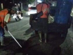 Satgas Jalan Berlubang Banyuwangi Gerak Cepat, Jalan Brawijaya Kembali Aman Dilalui