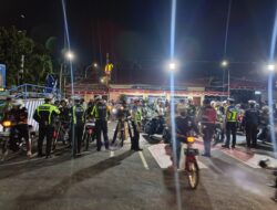 Gelar KRYD Polres Kediri Kota Amankan Ranmor Tidak Sesuai Spektek