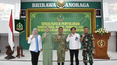 Kodim 0825/Banyuwangi Gelar Sosialisasi Bahaya Narkoba, HIV/AIDS, Pornografi, dan LGBT