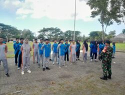 Koramil 0825-11/Pesanggaran Pelatihan Pasukan Pengibar Bendera Dalam Rangka Upacara Hari Santri Nasional Tahun 2025