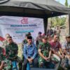 BABINSA DESA SUKOMAJU HADIRI VICON PELETAKAN BATU PERTAMA PEMBANGUNAN FISIK 80.000 GERAI KOPERASI MERAH PUTIH