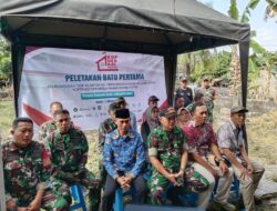 BABINSA DESA SUKOMAJU HADIRI VICON PELETAKAN BATU PERTAMA PEMBANGUNAN FISIK 80.000 GERAI KOPERASI MERAH PUTIH