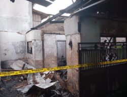 Rumah dan Ruko di Srono Terbakar, Satu Orang  Meninggal Dunia Terjebak Api