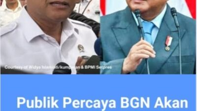 Publik Percaya Kinerja BGN Akan Lebih Fokus Perbaiki Kualitas Program Makan Bergizi Gratis