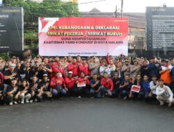 Polresta Malang Kota Perkuat Sinergi Bersama Serikat Buruh Wujudkan Kondusifitas Kamtibmas