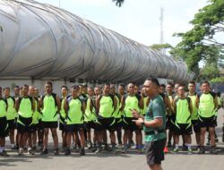 Tingkatkan Kebugaran Prajurit, Kodim 0825/Banyuwangi Gelar Tes Kesamaptaan dan Renang Dasar Militer
