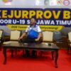 Kasat Samapta Polresta Banyuwangi Pantau dan Beri Semangat Atlet di Kejurprov Voli U-19 Jatim 2025