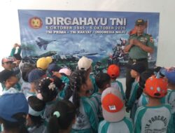 Semangat Membara TK Panca Rini Kunjungi Koramil 0825-16/Glenmore