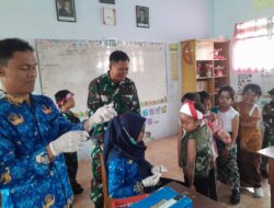 Koramil Pesanggaran dan PKM Sumbermulyo Gelar Imunisasi BIAS, Wujud Peduli Kesehatan Anak Sekolah