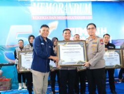 Kapolresta Banyuwangi Raih Penghargaan Manajemen Keuangan Terbaik dan Inovasi Pelayanan Publik Transparan dari SKH Memorandum