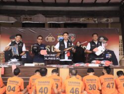 Polres Kediri Kota Ungkap 8 Kasus Selama Operasi Sikat Semeru 2025