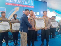 Kapolres Jember Raih “Memorandum Sinergi Pangan Award”, Wujud Dedikasi Polri Dukung Ketahanan Pangan Nasional