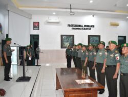Kodim 0825 Banyuwangi Segarkan Struktur Kepemimpinan, Sejumlah Danramil Resmi Bergeser Jabatan
