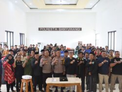 Polresta Banyuwangi Kumpulkan Perguruan Silat, Satukan Ikrar Jaga Kamtibmas
