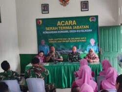 Danramil Baru Resmi Jabat Koramil 0825-03/Glagah, Tekankan Penguatan Pembinaan Teritorial