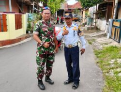 Jalan Sehat Anniversari 1 Tahun ASLI Meriah, Babinsa Bakungan Jadi Sorotan Warga