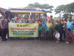 Polresta Banyuwangi Gelar “Mayur Kamtibmas”, Ajak Warga Jaga Lingkungan dan Waspadai Gangguan Keamanan
