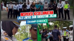 Satlantas Polresta Banyuwangi Gelar Ramp Check Angkutan Umum