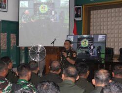 Kodim 0825/Banyuwangi Ikuti Sosialisasi TWP AD melalui Vicon