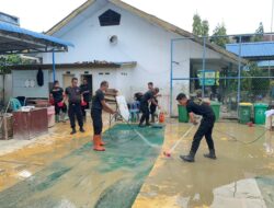 Polri Peduli Pendidikan, Pulihkan Fasilitas Pendidikan di SMA Negeri 1 Tanjung Pura Pascabanjir