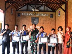 Dapur Teritorial Kodim 0825 Dibuka, Siswa SMK PGRI 1 Giri Pulang Bawa Disiplin dan Mental Juang